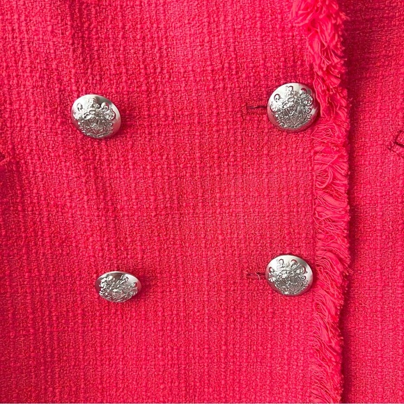 VERONICA BEARD | Nayeli Dickey Blazer Jacket
Tweed Cotton Blend Watermelon Coral - Picture 6 of 10